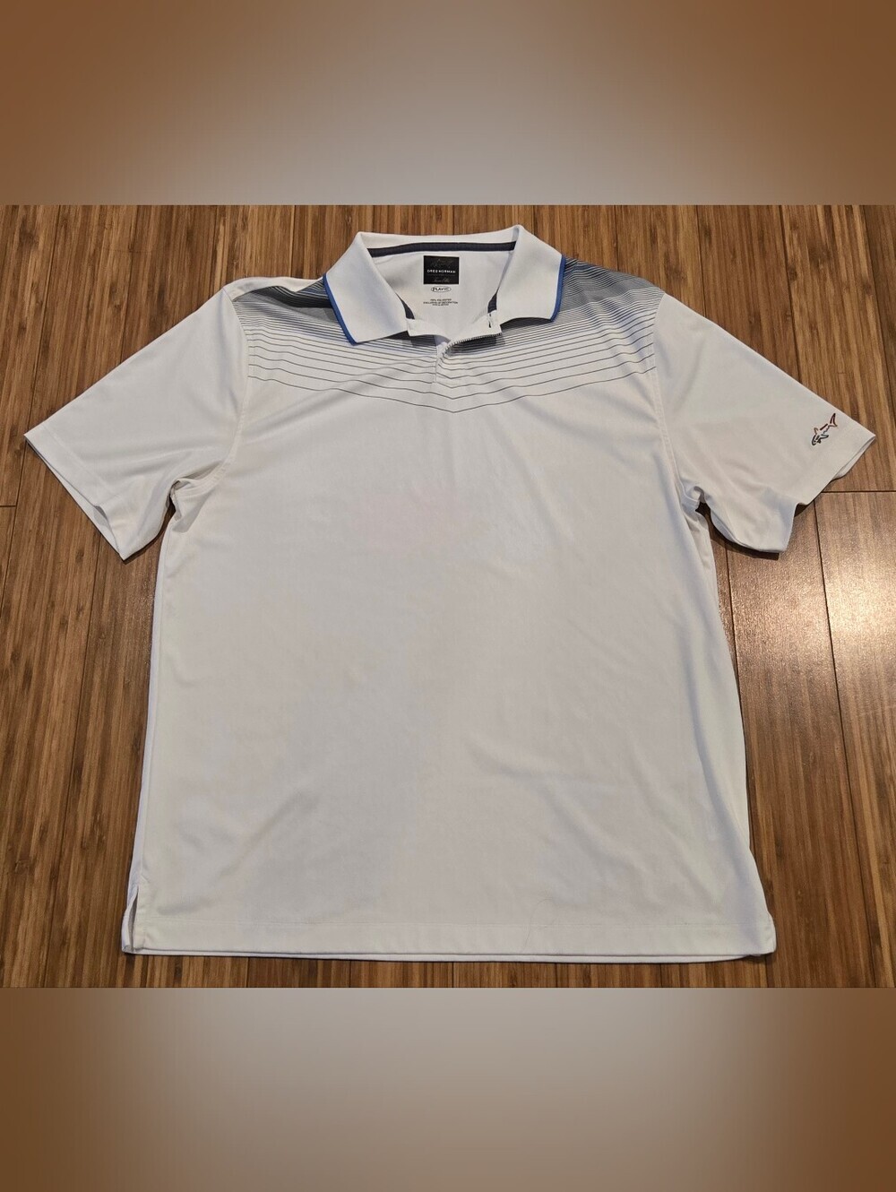 Greg Norman White Performance Polo Shirt